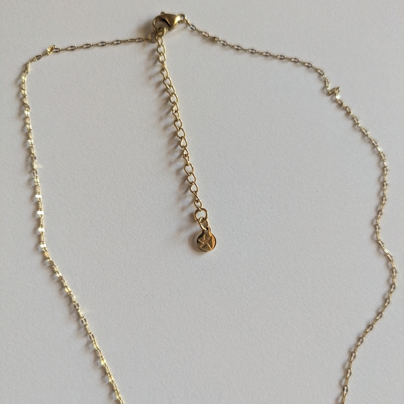 Labradorite Crystal Charm Necklace 14k Gold-plated Stainless Steel Adjustable - Picture 10 of 13